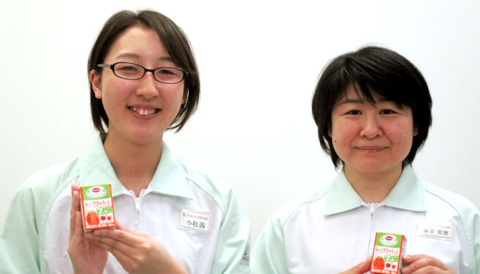ゴールドパック株式会社 小松茜さん（左）飯沼宏恵さん（右）