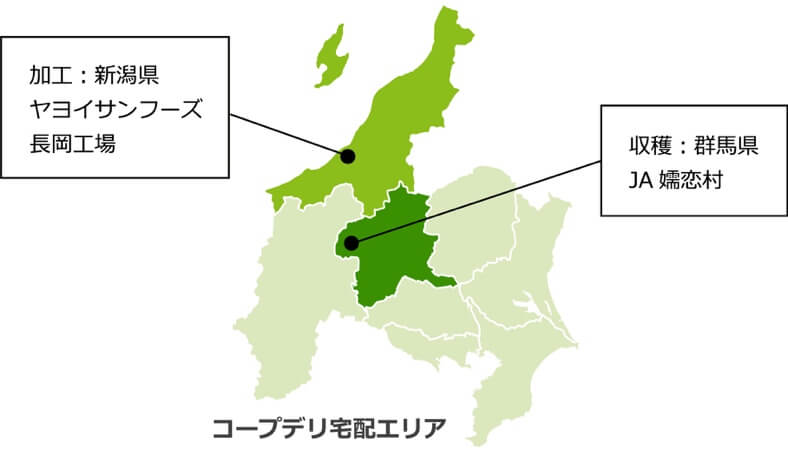 コープデリ 宅配エリア
