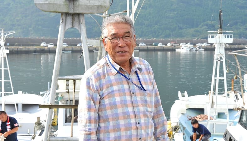 大隅地区養まん漁業協同組合 代表理事組合長 楠田茂男さん