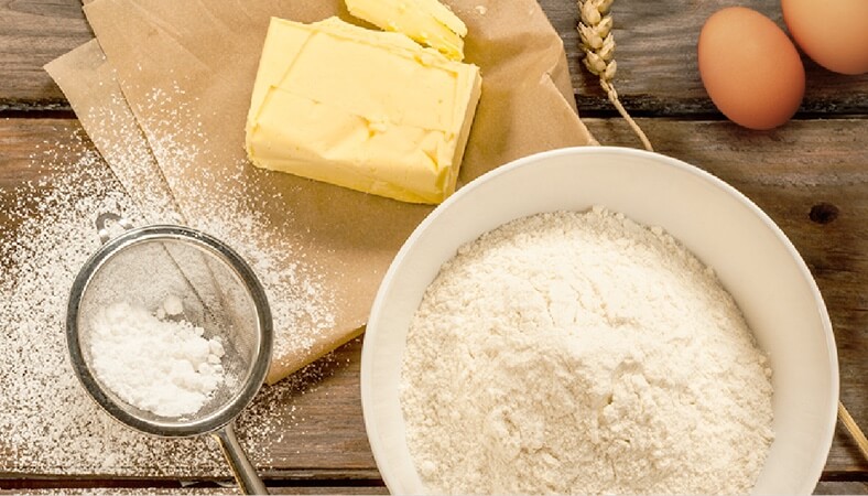国産小麦と国産バター