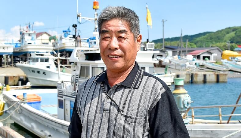 「一生現役で漁師を続けたい」と語る、石狩湾漁業協同組合 上山稔彦さん